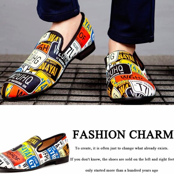 MeiJiaNa Other - MeiJiaNa~ U.S. License Plate, Fashion- Loafer, Slip-On Shoes- Size 10- B09C3L711